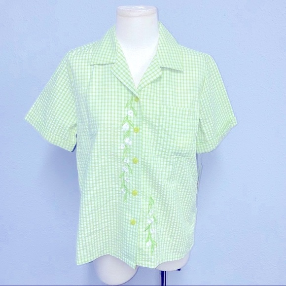 Women’s Koret plaid blouse sz S NWT - Picture 1 of 10